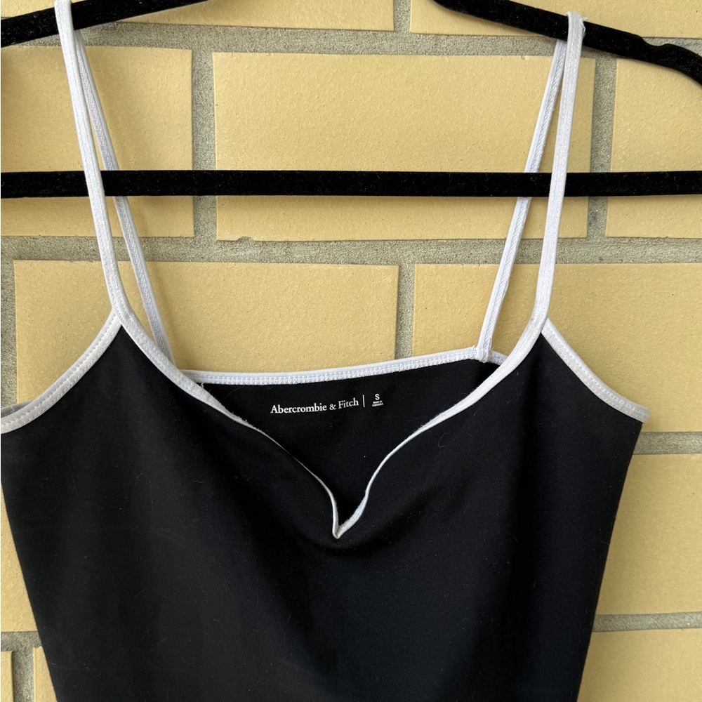 Abercrombie & Fitch Black Camisole with White Trim